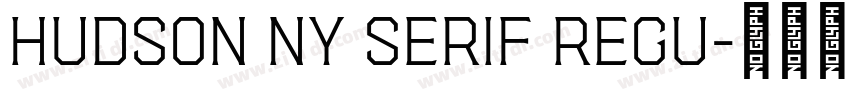 Hudson NY Serif Regu字体转换